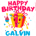Funny Happy Birthday Galvin GIF