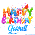 Happy Birthday Garrett - Creative Personalized GIF With Name