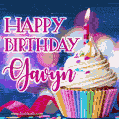 Happy Birthday Gavyn - Lovely Animated GIF
