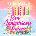 Joyeux anniversaire, Genevie! - GIF Animé