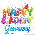 Happy Birthday Geovanny - Creative Personalized GIF With Name