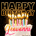 Geovonni - Animated Happy Birthday Cake GIF for WhatsApp