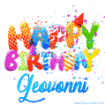 Happy Birthday Geovonni - Creative Personalized GIF With Name