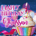 Happy Birthday Ghassan - Lovely Animated GIF