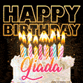 Giada - Animated Happy Birthday Cake GIF Image for WhatsApp
