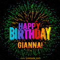 New Bursting with Colors Happy Birthday Gianna GIF and Video with Music