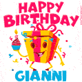 Funny Happy Birthday Gianni GIF