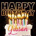 Gibson - Animated Happy Birthday Cake GIF for WhatsApp