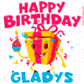 Funny Happy Birthday Gladys GIF