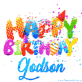 Happy Birthday Godson - Creative Personalized GIF With Name