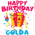 Funny Happy Birthday Golda GIF