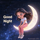 A dreamy and gentle Good Night GIF. The soft lighting and the magical setting create a comforting visual for wishing someone sweet dreams.