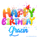 Happy Birthday Gracin - Creative Personalized GIF With Name
