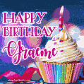 Happy Birthday Graeme - Lovely Animated GIF