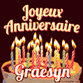 Joyeux anniversaire Graesyn GIF