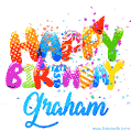 Happy Birthday Graham - Creative Personalized GIF With Name