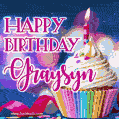 Happy Birthday Graysyn - Lovely Animated GIF