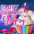 Happy Birthday Gregory - Lovely Animated GIF