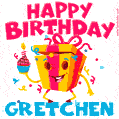 Funny Happy Birthday Gretchen GIF