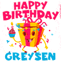 Funny Happy Birthday Greysen GIF