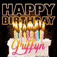 Griffyn - Animated Happy Birthday Cake GIF for WhatsApp