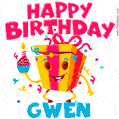 Funny Happy Birthday Gwen GIF
