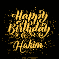 Happy Birthday Card for Hakim - Download GIF and Send for Free