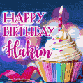 Happy Birthday Hakim - Lovely Animated GIF