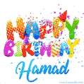Happy Birthday Hamad - Creative Personalized GIF With Name