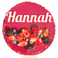 Happy Birthday Cake with Name Hannah - Free Download