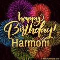 Happy Birthday, Harmoni! Celebrate with joy, colorful fireworks, and unforgettable moments. Cheers!