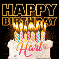Hart - Animated Happy Birthday Cake GIF for WhatsApp