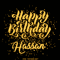 Happy Birthday Card for Hassan - Download GIF and Send for Free
