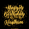 Happy Birthday Card for Haytham - Download GIF and Send for Free