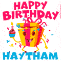 Funny Happy Birthday Haytham GIF