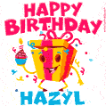 Funny Happy Birthday Hazyl GIF