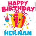 Funny Happy Birthday Hernan GIF