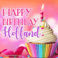 Happy Birthday Holland - Lovely Animated GIF