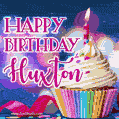Happy Birthday Huxton - Lovely Animated GIF