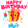 Funny Happy Birthday Huy GIF
