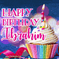 Happy Birthday Ibrahim - Lovely Animated GIF