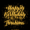 Happy Birthday Card for Ibrahima - Download GIF and Send for Free