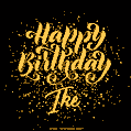Happy Birthday Card for Ike - Download GIF and Send for Free