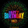 New Bursting with Colors Happy Birthday Ike GIF and Video with Music