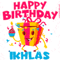 Funny Happy Birthday Ikhlas GIF