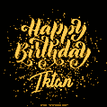 Happy Birthday Card for Iktan - Download GIF and Send for Free