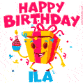 Funny Happy Birthday Ila GIF