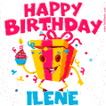 Funny Happy Birthday Ilene GIF
