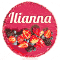 Happy Birthday Cake with Name Ilianna - Free Download