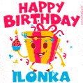 Funny Happy Birthday Ilonka GIF